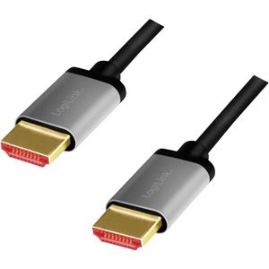 Logilink CHA0105 HDMI kabel 2 m HDMI Type A (Standaard) Zwart, Grijs