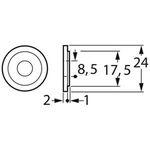 FTCAP I8-18 1004619 Isolierscheibe (Ø) 25mm 1St.