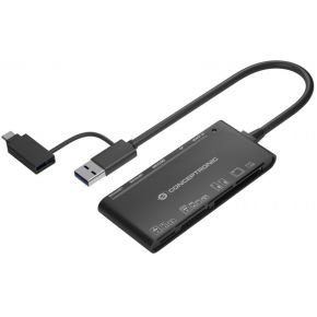 Conceptronic BIAN03B  StreamVault - CF - MMC - MS Micro (M2) - Memory Stick (MS) - MicroSD (TransFlash) - MicroSDHC - MicroSDXC - SD - SDHC,... -