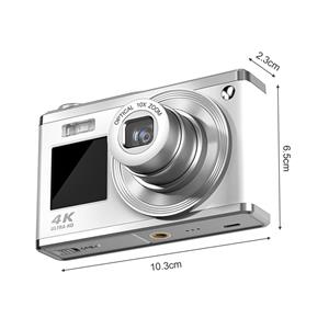 Andoer 2,88-inch draagbare digitale camera compactcamera 60MP 4K Ultra HD 16x zoom autofocus