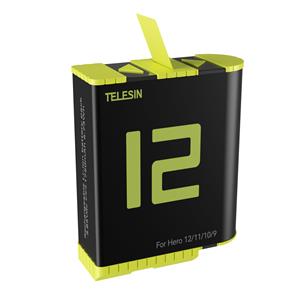 Telesin Batterij voor GoPro 9 / 10 / 11 / 12 - 1750 mAh