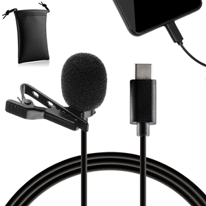 Speldmicrofoon USB-C voor smartphone en tablet - 1,5 meter