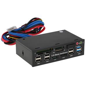 TOMTOP JMS 5.25 interne SATA e-SATA USB multifunctionele vijf-in-één kaartlezer