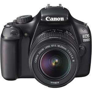 Canon Spiegelreflexcamera  EOS 1100D - Zwart + Lens  EF-S 18-55mm f/3.5-5.6 III