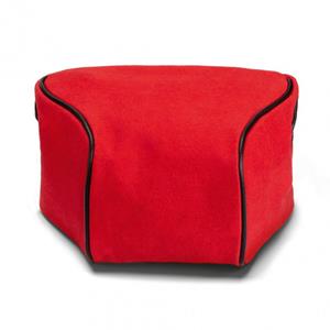 LEICA 19575 Q2 Ettas Pouch Coated Canvas Red