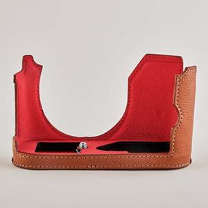 OBERWERTH TagCase Luxury for Leica Q3 Muscat Gold/Red