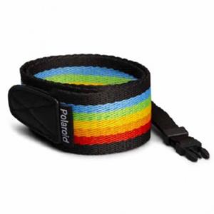 Polaroid Camera Strap Flat – Rainbow Black