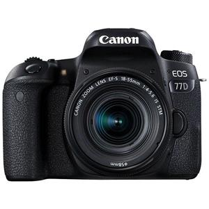 Canon Reflex  EOS 77D - Zwart + Lens  18-55mm f/4-5.6ISSTM