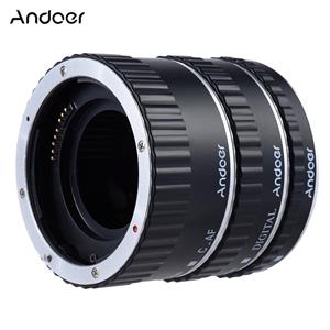 Andoer Metalen TTL Autofocus Macro Extension Tube Ring voor Canon EOS EF EF-S 60D 7D 5D II 550D