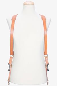 BRONKEY Tokyo #703 small - Tanned dual leather camera strap