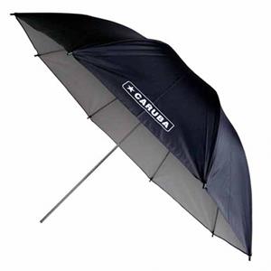 CARUBA Flitsparaplu Wit/Zwart 83cm