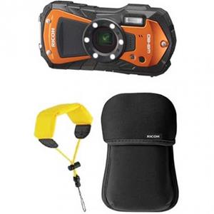 Ricoh WG-80 Orange Kit + Floating Strap + Neoprene Case | Compactcamera's | Fotografie - Camera’s | 0027075402997