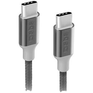sbsmobile Sbs mobile USB-Ladekabel USB-C Stecker 1.5m Schwarz hochflexibel TECABLETCC20BK