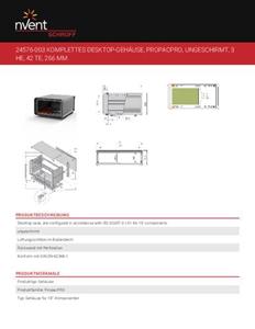 Schroff 24576003 Gehäuse 266 1St.