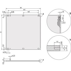 Schroff 20846453 Frontpaneel 1 stuk(s)