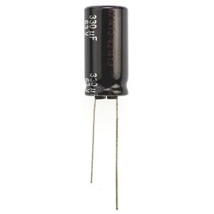 Panasonic Elektrolytische condensator Radiaal bedraad 5 mm 330 µF 63 V 20 % (Ø) 10 mm 1 stuk(s)