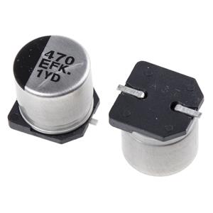 Panasonic Elektrolytische condensator SMD 470 µF 25 V 20 % (Ø) 10 mm 1 stuk(s)