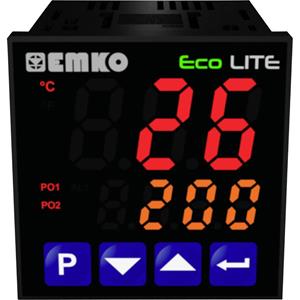 Emko ecoLITE.4.5.1R.0.0 Temperatuurregelaar Pt100, J, K, R, S, T, L -199 tot +999 °C Relais 5 A (l x b x h) 90 x 48 x 48 mm