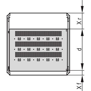 Schroff 22130322 Gestellfachboden (B x T) 600mm x 497mm 1St.