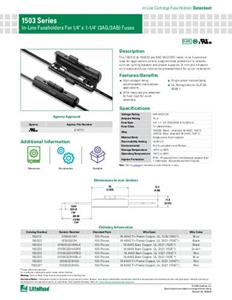 Littelfuse 01500322H 01500322H Sicherungshalter 1 St. Bulk