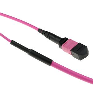 ACT DC5001 Glasvezel Multimode 50/125 OM4(OM3) Trunkkabel Polarity A | MTP/MPO Female Connectoren | 30 meter