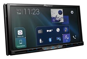 Pioneer AVH-Z9200DAB | Wi-Fi-functie en groot 7 inch 24 bit True Colour Clear Type Touchscreen |