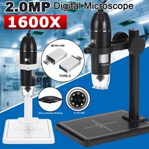 IHome Global 1600x Professionele USB Digitale Microscoop 8 LEDs 2MP Elektronische Microscoop Endoscoop Zoom Camera Vergrootglas Statief Adapter