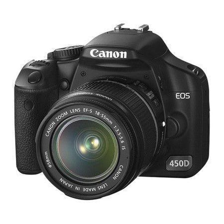 Canon Spiegelreflexcamera EOS 450D - Zwart +  Zoom Lens EF-S 18-55mm f/3.5-5.6 IS f/3.5-5.6 IS