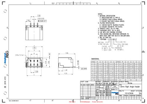 FCI 10147606-00010LF Inhoud: 1700 stuk(s) Tape