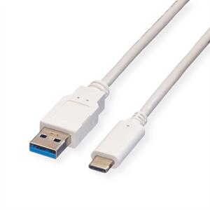 Value USB 3.2 Gen 1 kabel, A-C, M/M, 0,5 m