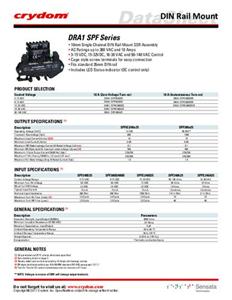 Crydom Halfgeleiderrelais DRA1-SPFE240D25 1 stuk(s)