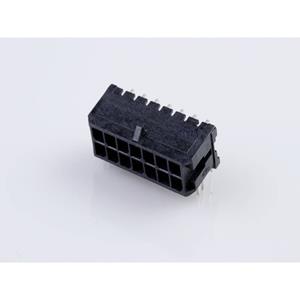 Molex 430451422 Male header, inbouw (standaard) Totaal aantal polen: 14 Rastermaat: 3 mm Inhoud: 1 stuk(s) Tray