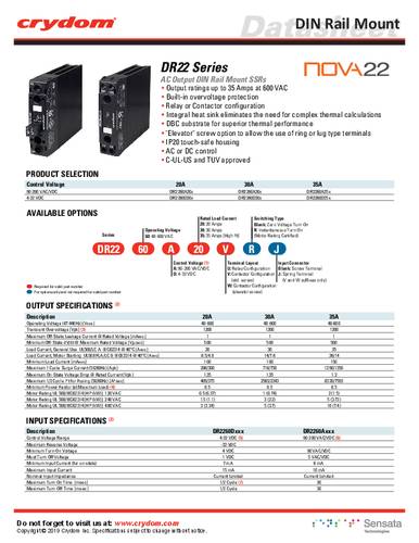 Crydom DR2260A30W Halfgeleiderbescherming 1 stuk(s)