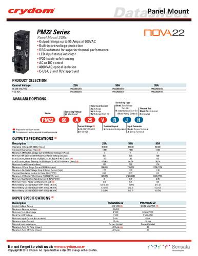 Crydom PM2260D95VJ Halfgeleiderbescherming 1 stuk(s)