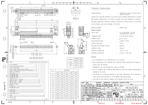 FCI 86130342424345E1LF Inhoud: 1 stuk(s) Tray