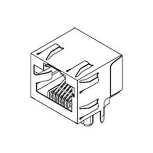 Molex Cat 3 Mod Jack/Plug 438600002 Bus Zwart 1 stuk(s)