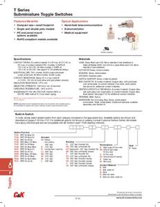 C & K Switches 7101MYW3BE Tuimelschakelaar 1 stuk(s)