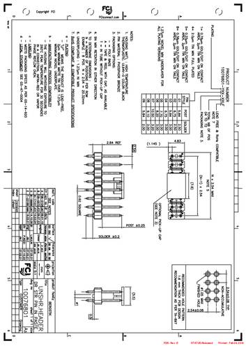 FCI 10076801-101A06LF Inhoud: 450 stuk(s) Tape