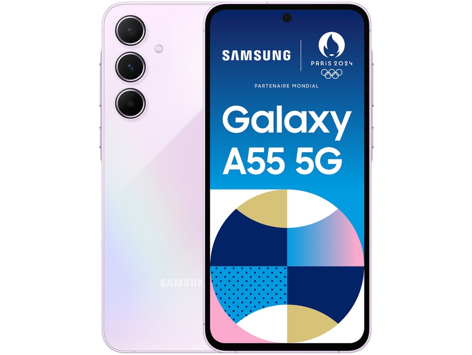 Samsung Galaxy A55 5G 128GB Smartphone Paars
