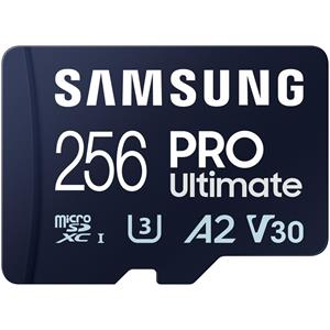 Samsung PRO Ultimate 256 GB (2023) microSDXC + SD Adapter Micro SD-kaart