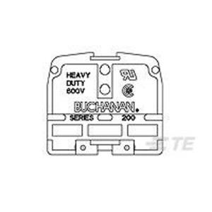 TE Connectivity Custom Terminal Blocks TE AMP Custom Terminal Blocks 4-1437390-3  Inhoud: 1 stuk(s)