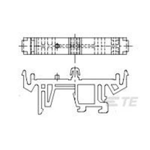 TE Connectivity Barrier Style Terminal Blocks TE AMP Barrier Style Terminal Blocks 6-1437661-4  Inhoud: 1 stuk(s)