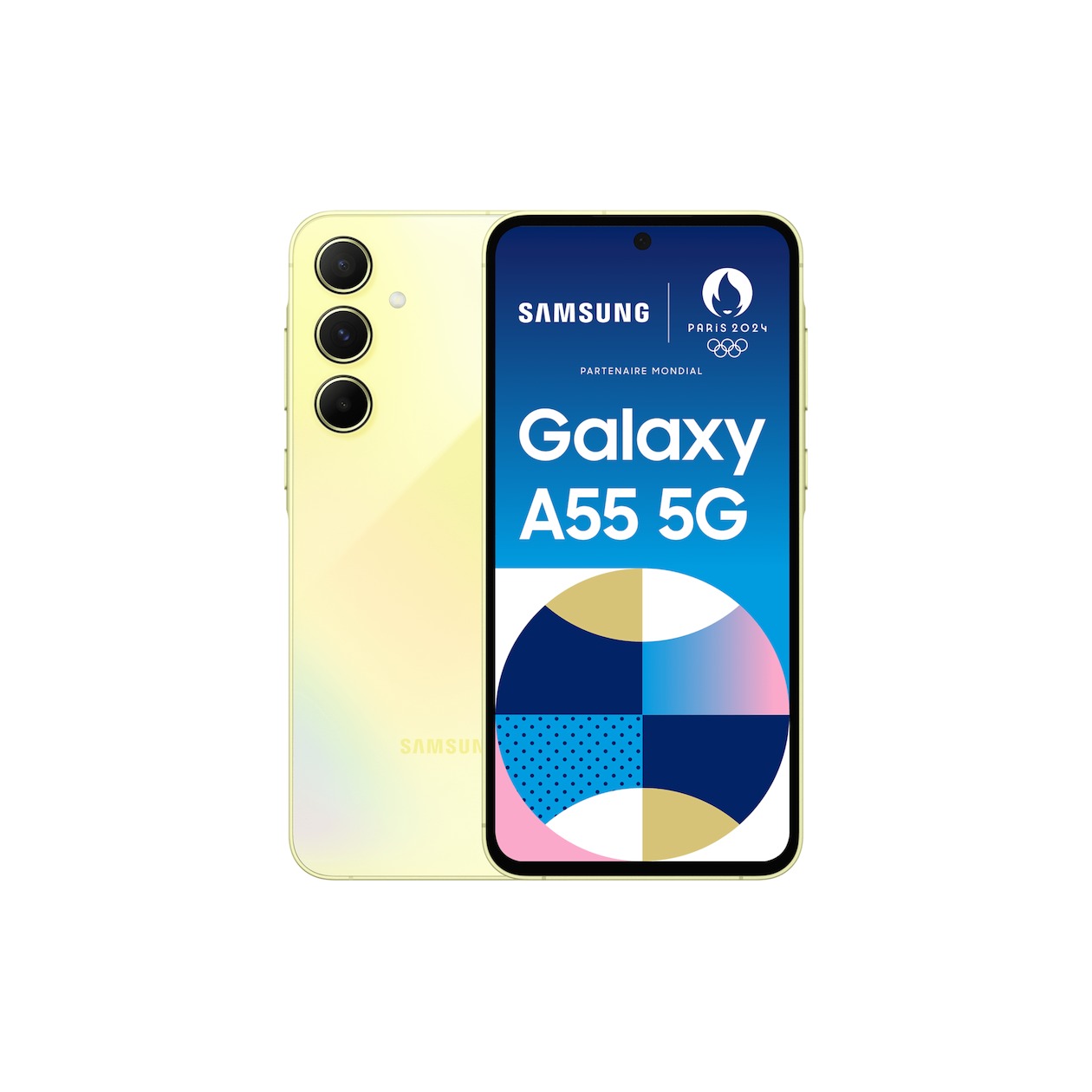 Samsung Galaxy A55 5G 5G Smartphone 128GB 16.8cm (6.6 Zoll) Zitrone Android™ 14 Hybrid-Slot