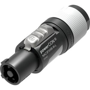 Neutrik NAC3FXXB-W-L Netz-Steckverbinder powerCON Buchse, gerade Gesamtpolzahl: 2 + PE 16A Grau 1St.