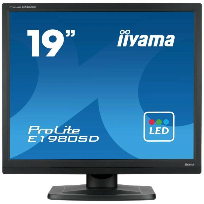 Iiyama E1980SD - 19 inch - 1280x1024 - Zwart