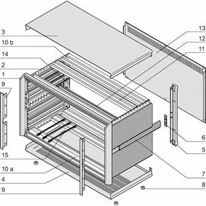 Schroff 24576107 19 installatiebehuizing Meerdere kleuren 1 stuk(s)