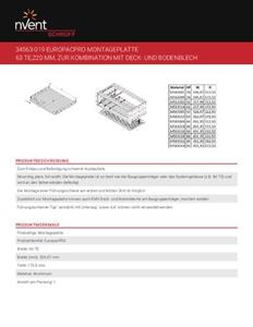 Schroff 34563019 Montageplatte