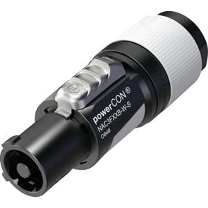 Neutrik NAC3FXXB-W-S Netz-Steckverbinder powerCON Buchse, gerade Gesamtpolzahl: 2 + PE 16A Grau 1St.