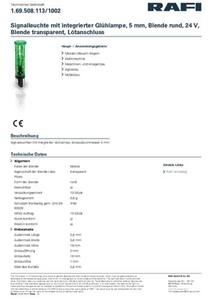 RAFI 1.69.508.113/1002 Meldeleuchte Farblos 24V 1St.