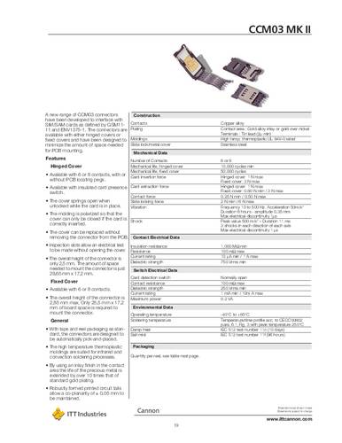 C & K Switches CCM033011LFTR102 1 stuk(s)